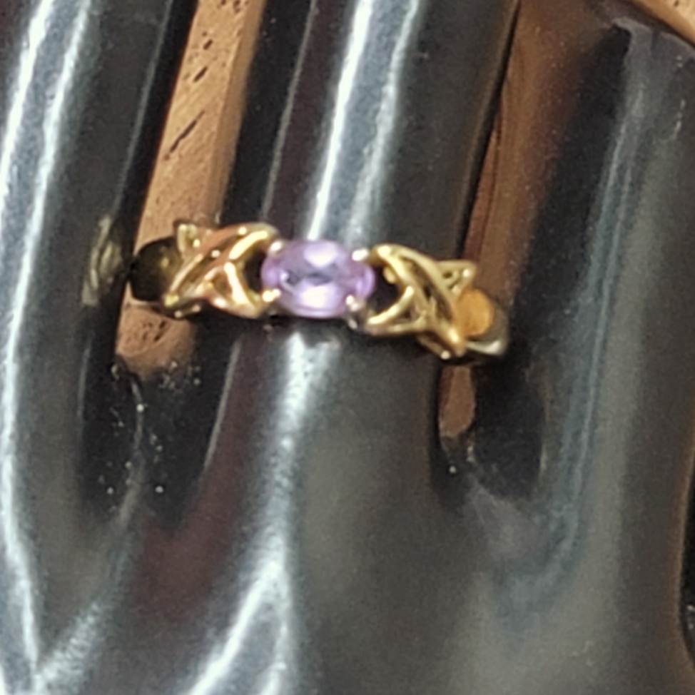 925 Silver And Amethyst Ring 35$